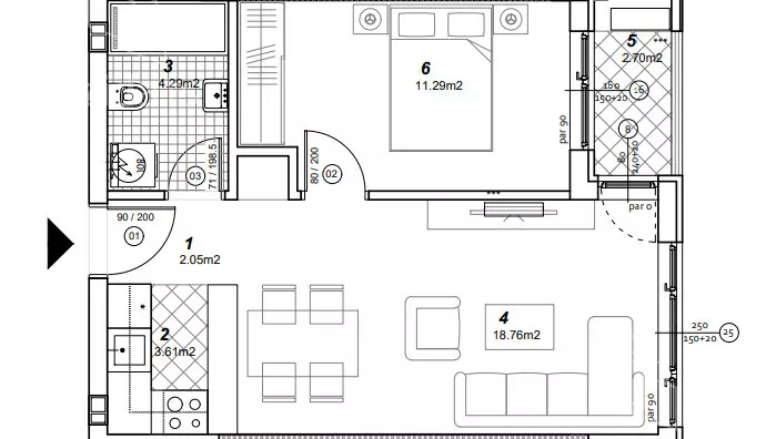 Jednoiposoban stan | 4zida