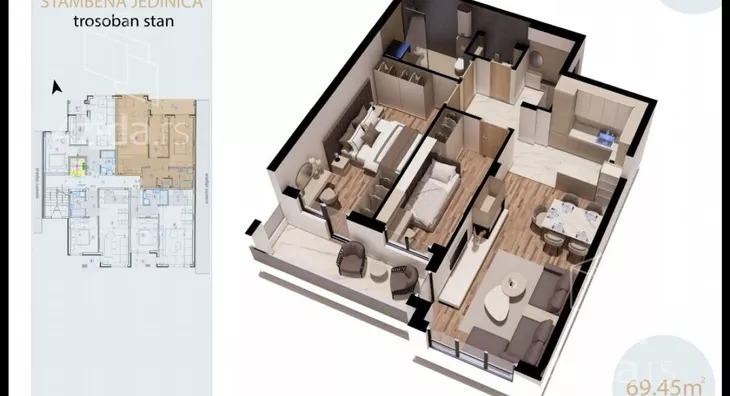 Dvosoban stan | 4zida