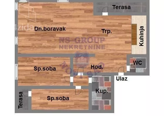 Trosoban stan | 4zida