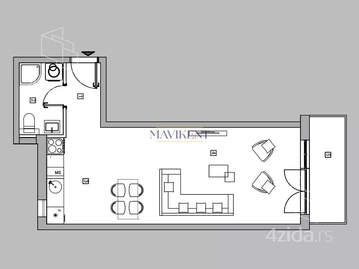 Garsonjera | 4zida