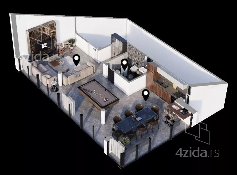 Četvoroiposoban stan | 4zida