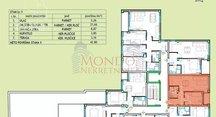 Jednoiposoban stan | 4zida