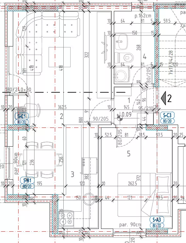Jednoiposoban stan | 4zida