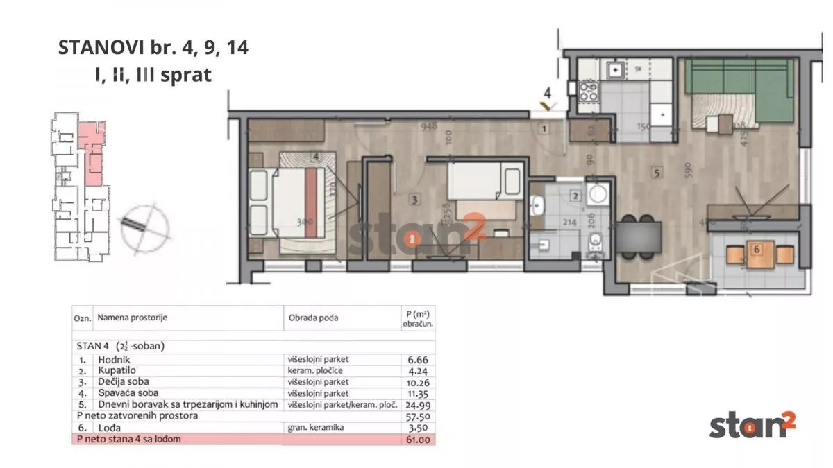 Dvoiposoban stan | 4zida