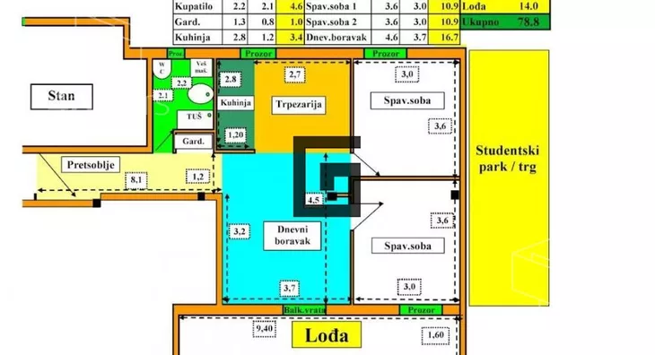 Trosoban stan | 4zida