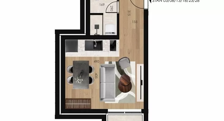 Dvosoban stan | 4zida