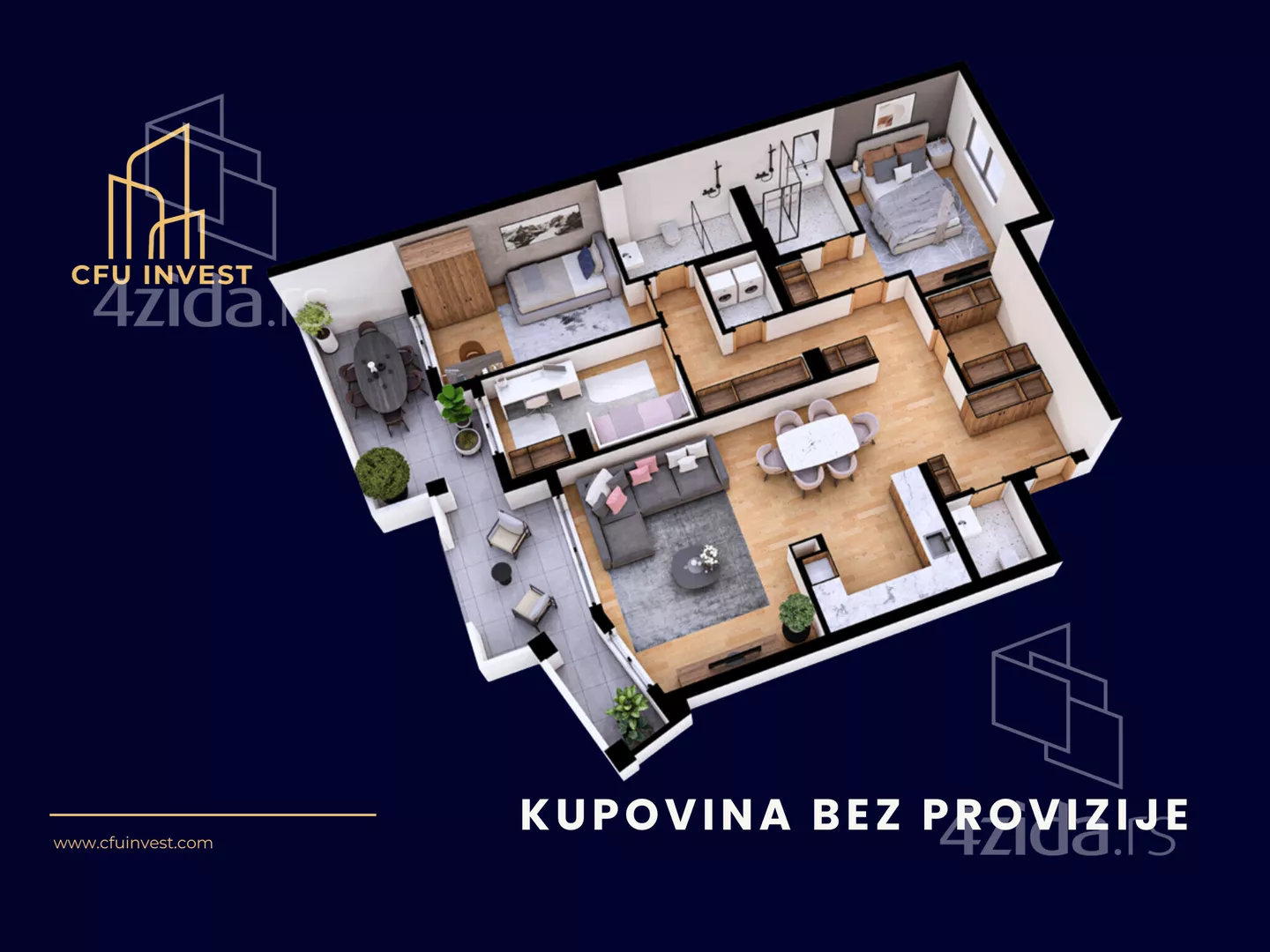 Četvorosoban stan | 4zida