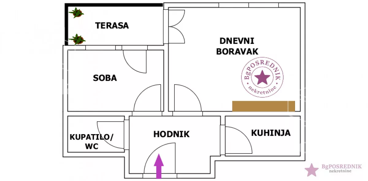 Jednoiposoban stan | 4zida
