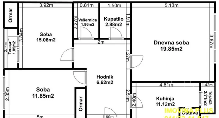 Trosoban stan | 4zida