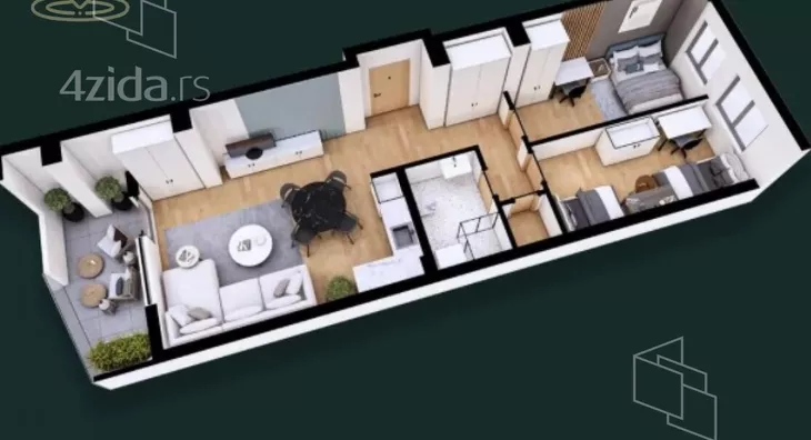 Trosoban stan | 4zida