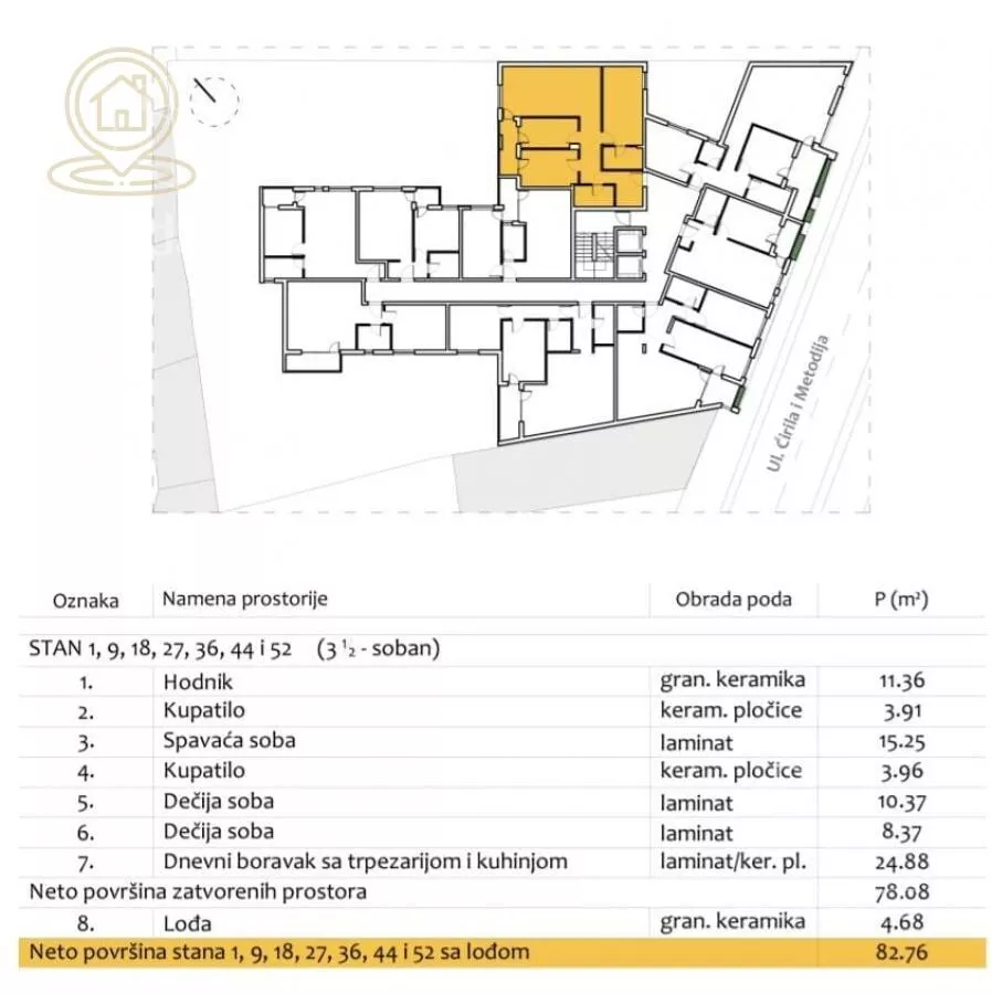 Troiposoban stan | 4zida