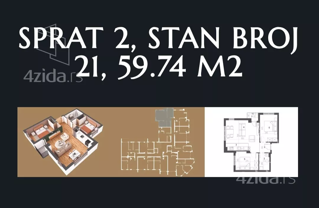 Dvosoban stan | 4zida