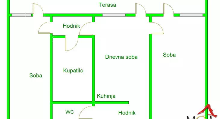 Trosoban stan | 4zida