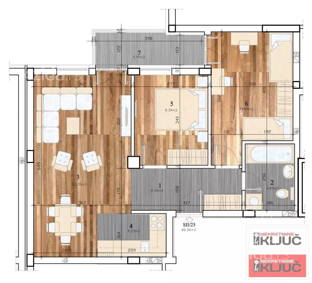 Trosoban stan | 4zida