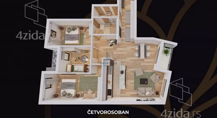 Četvorosoban stan | 4zida