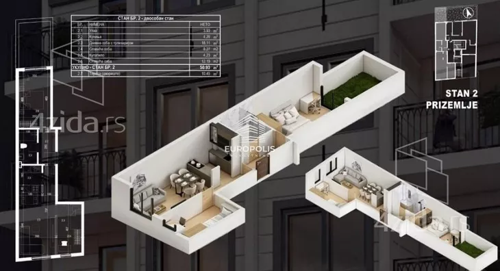 Trosoban stan | 4zida