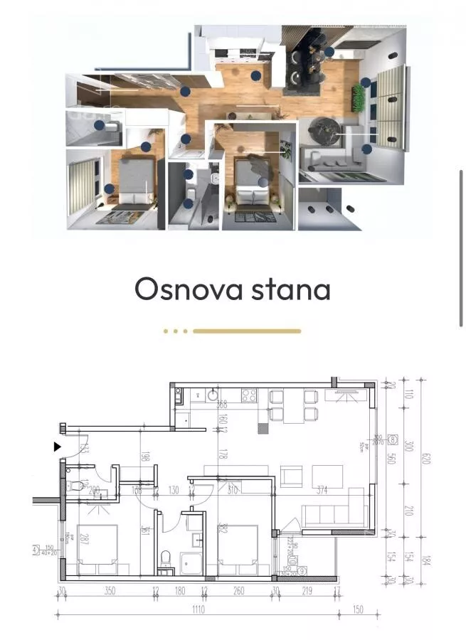 Trosoban stan | 4zida