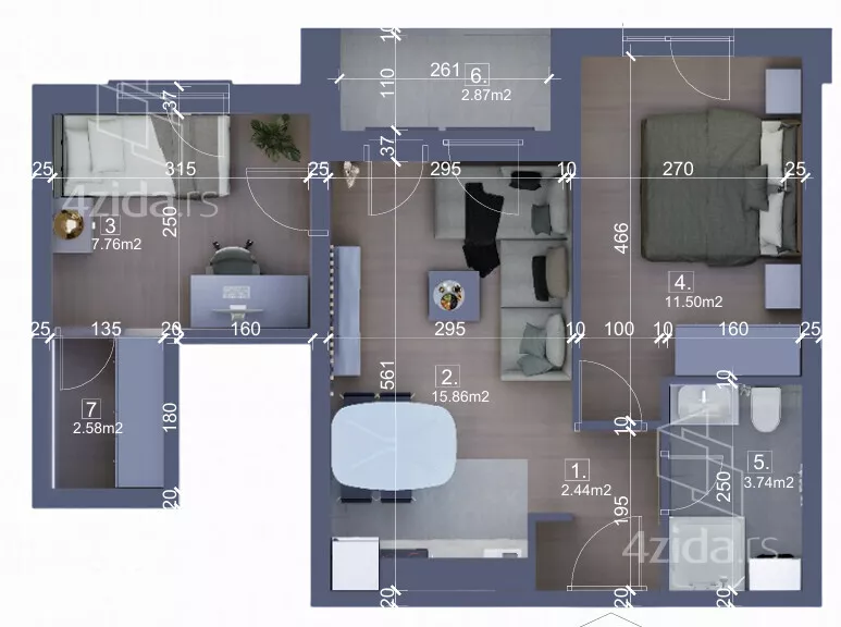 Dvoiposoban stan | 4zida