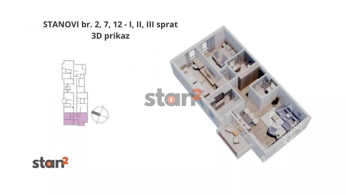 Trosoban stan | 4zida