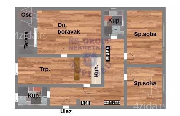 Trosoban stan | 4zida