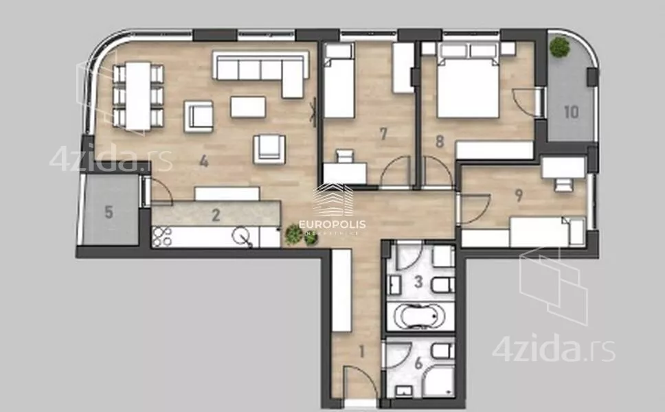 Četvorosoban stan | 4zida