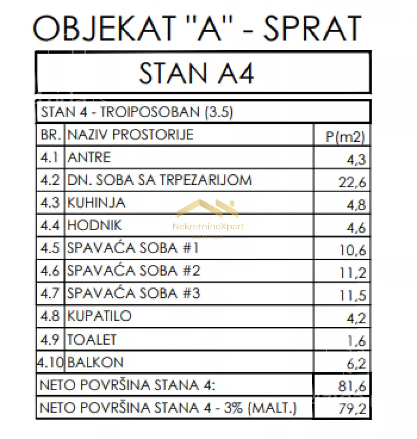 Troiposoban stan | 4zida