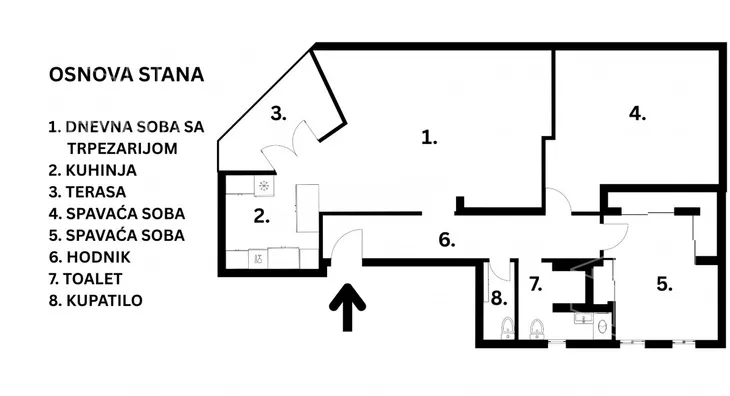 Trosoban stan | 4zida