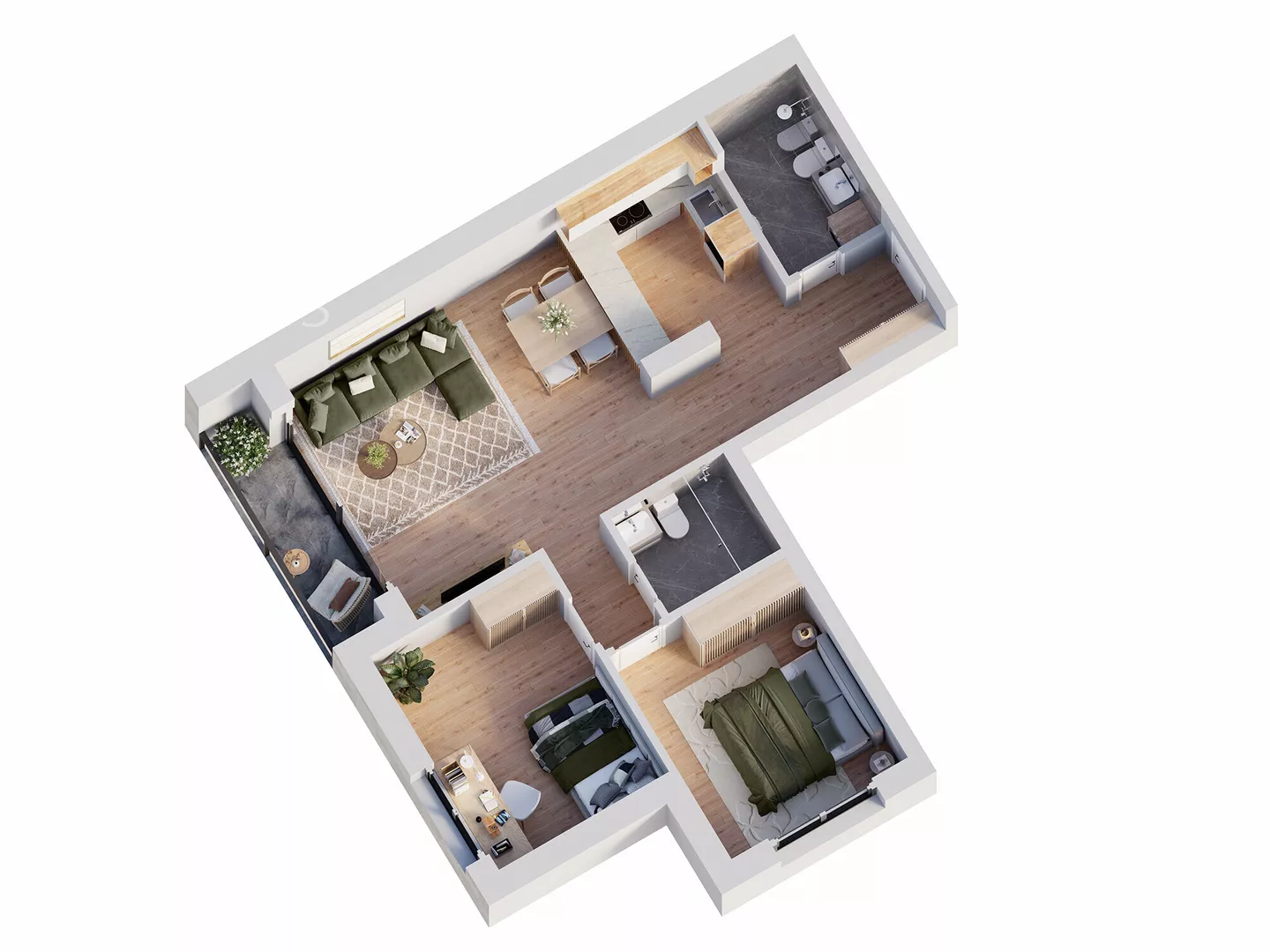 Trosoban stan | 4zida