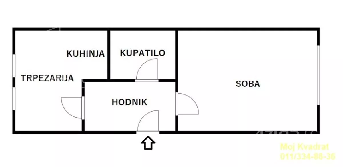 Jednosoban stan | 4zida