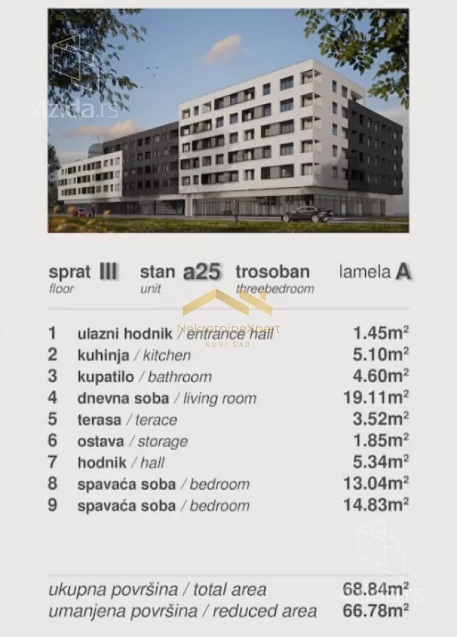 Trosoban stan | 4zida