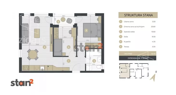 Dvoiposoban stan | 4zida