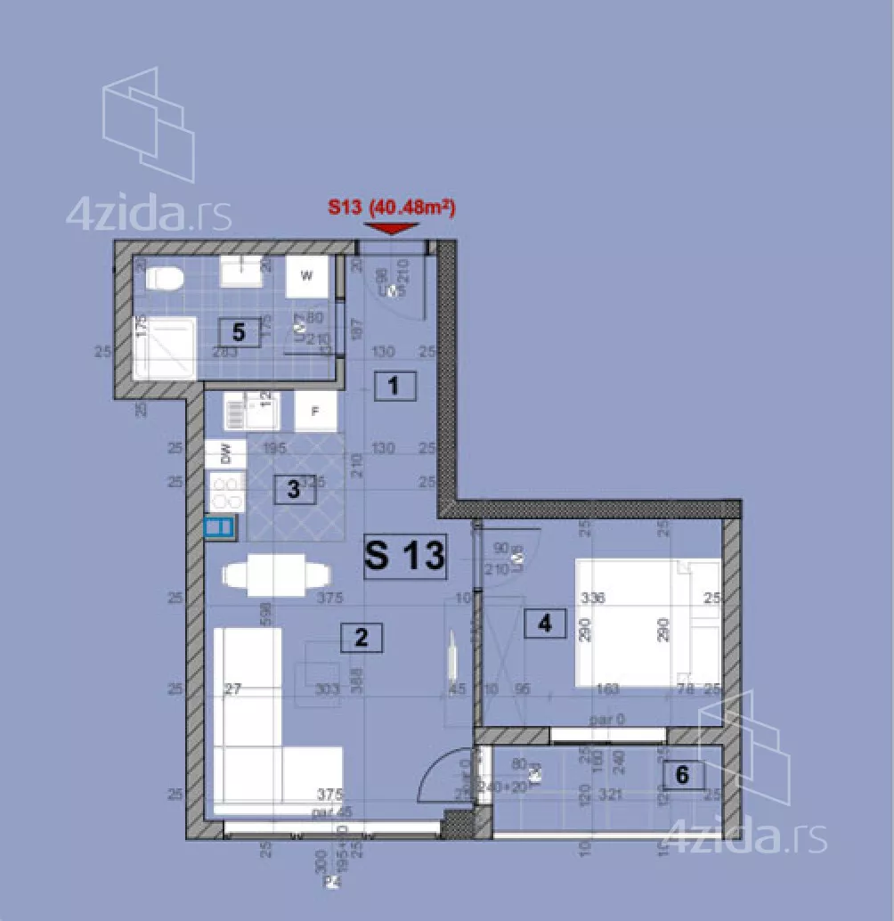 Jednosoban stan | 4zida