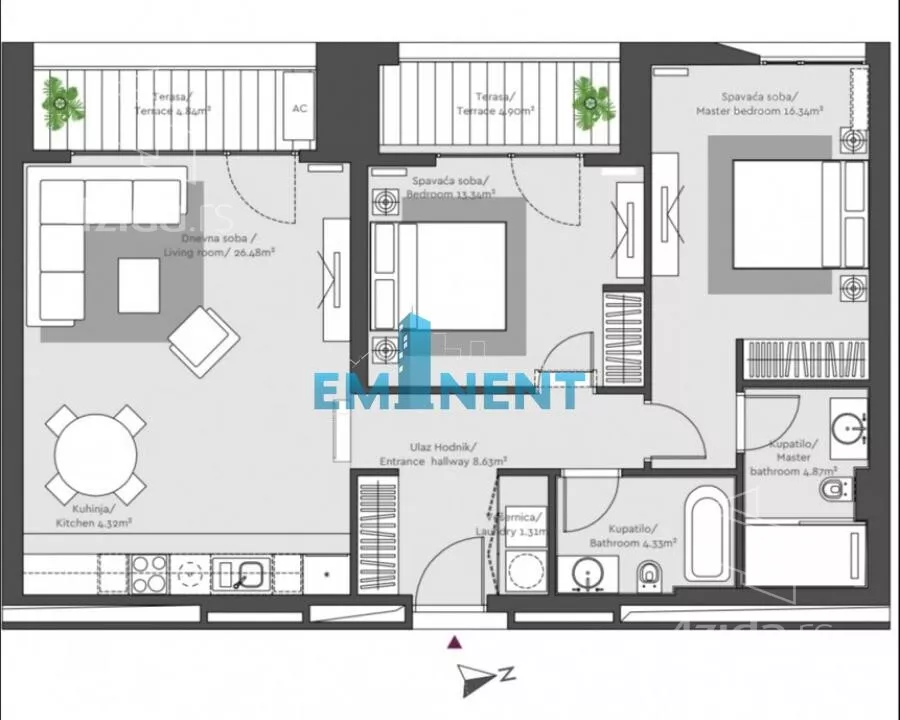 Trosoban stan | 4zida