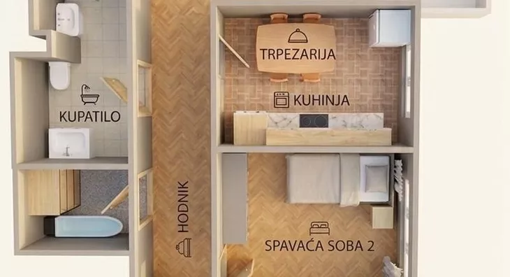 Trosoban stan | 4zida