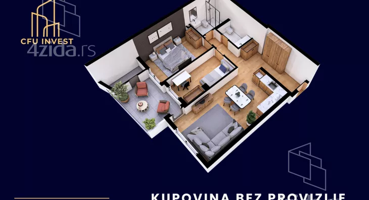 Trosoban stan | 4zida