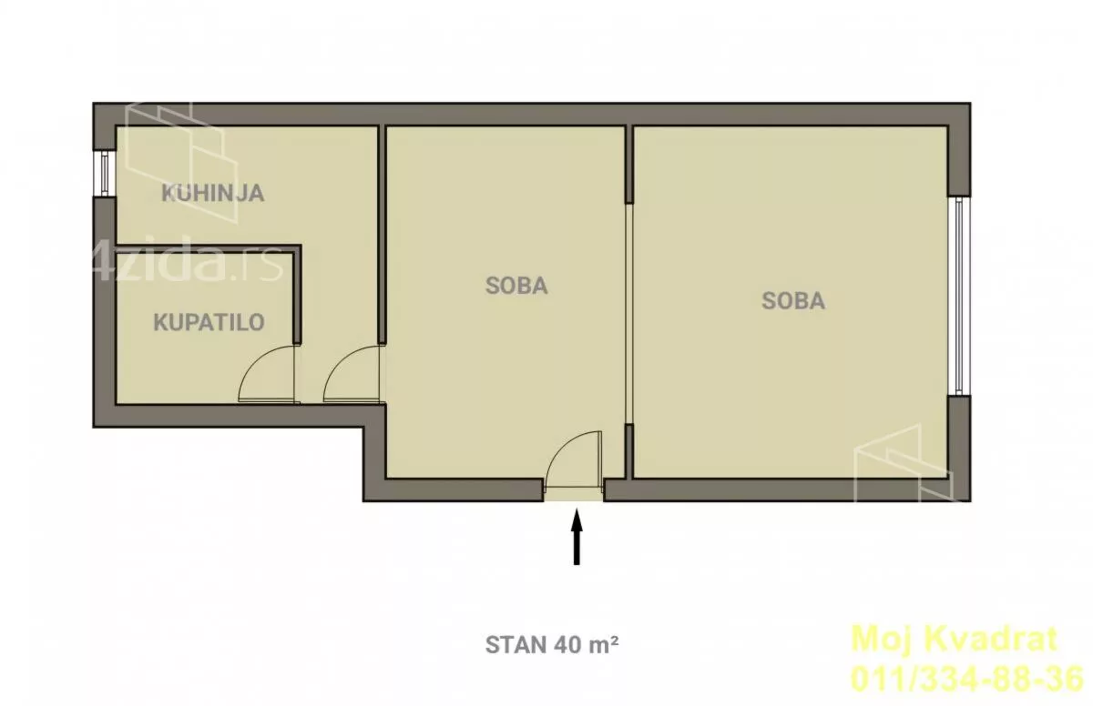 Petosoban stan | 4zida