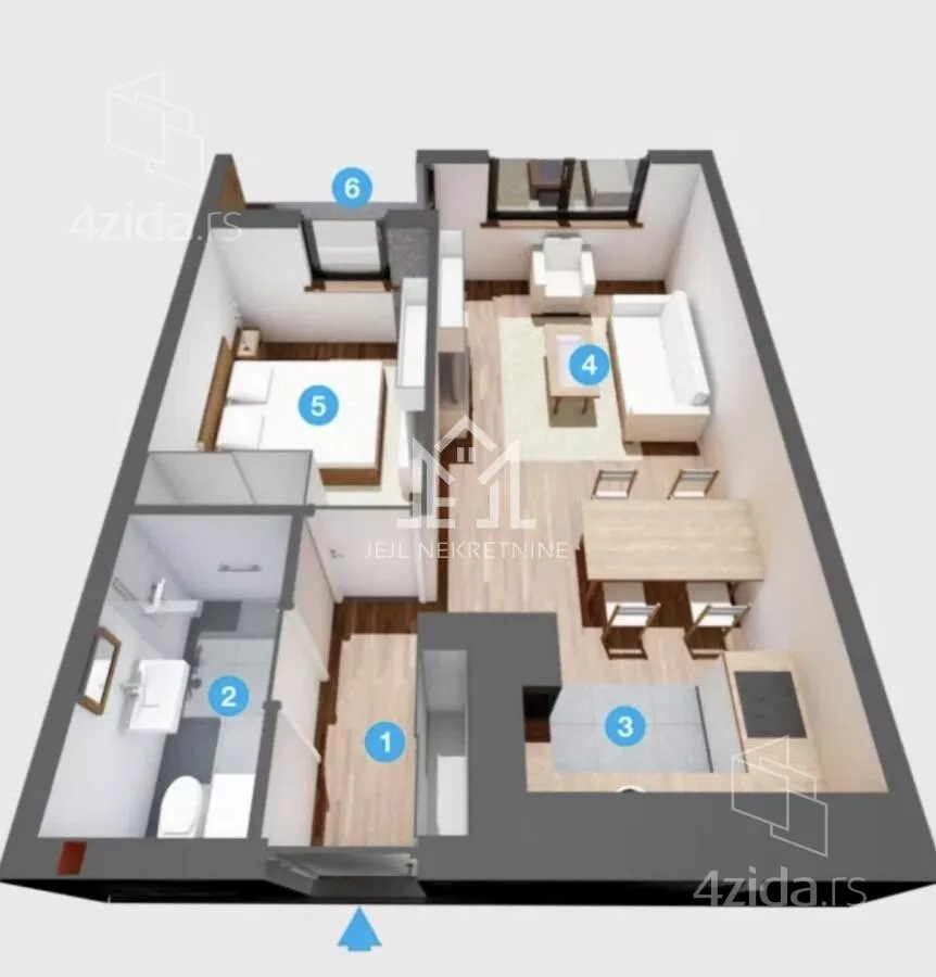 Dvosoban stan | 4zida