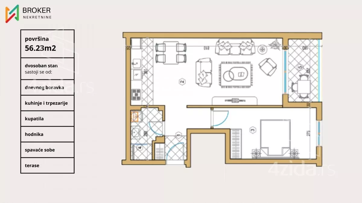 Dvosoban stan | 4zida