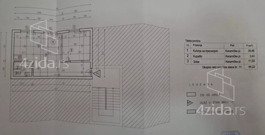 Jednoiposoban stan | 4zida