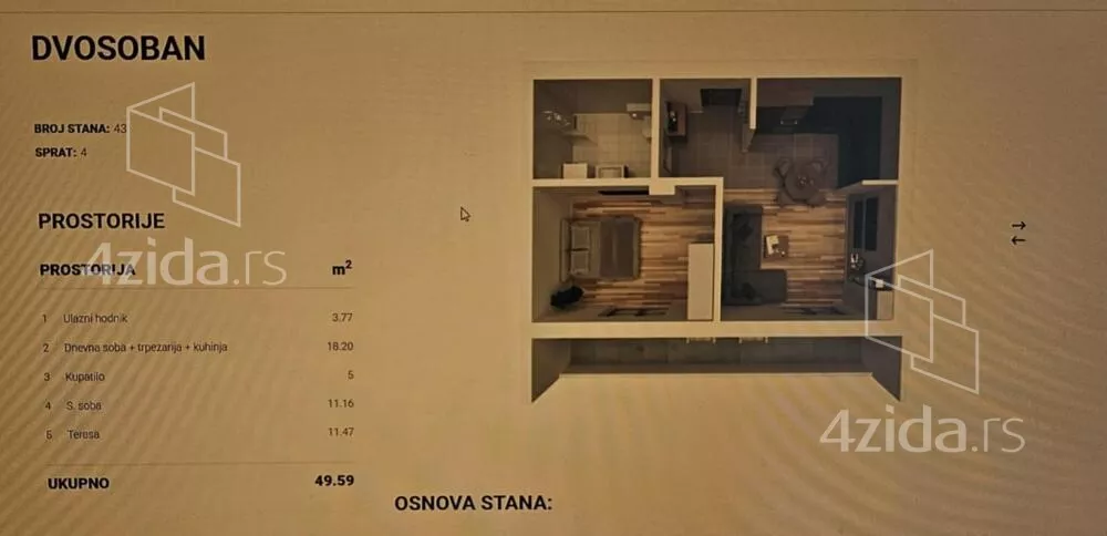 Dvosoban stan | 4zida