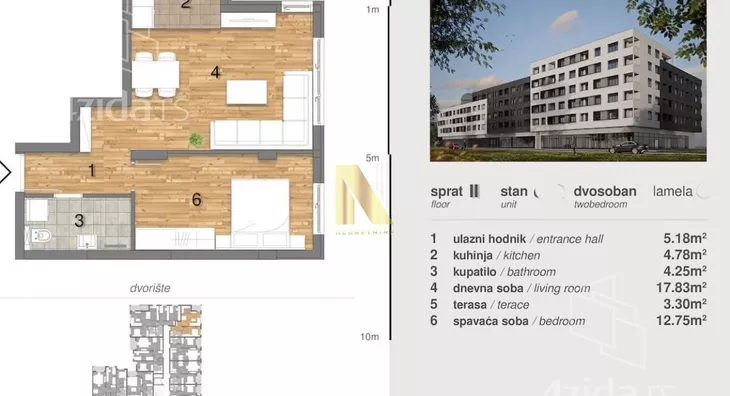 Dvosoban stan | 4zida