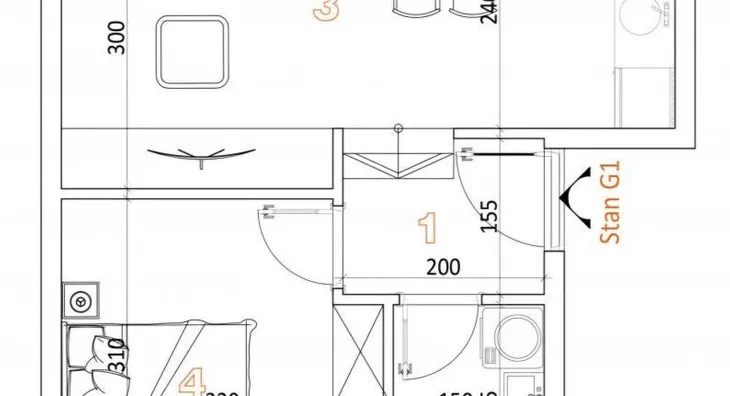 Jednoiposoban stan | 4zida