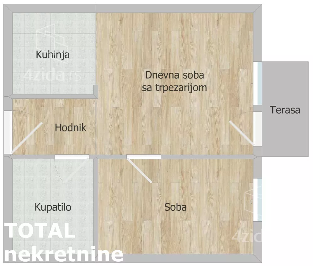 Jednoiposoban stan | 4zida