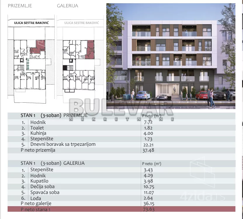 Trosoban stan | 4zida