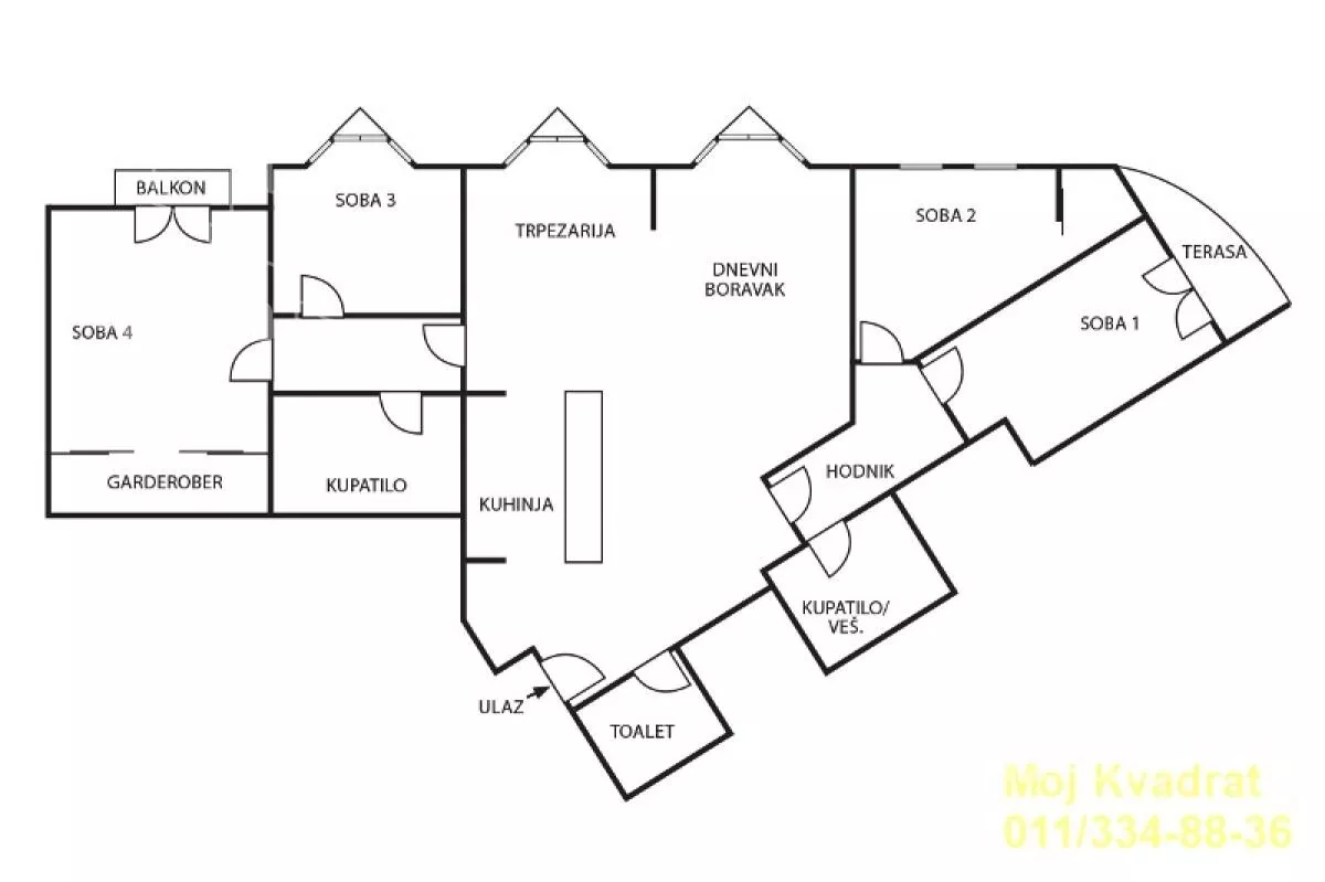 Petosoban stan | 4zida