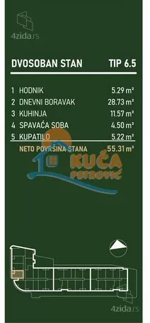 Dvosoban stan | 4zida