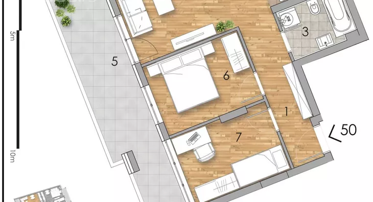 Trosoban stan | 4zida