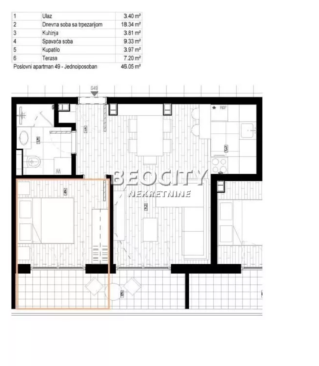 Jednoiposoban stan | 4zida