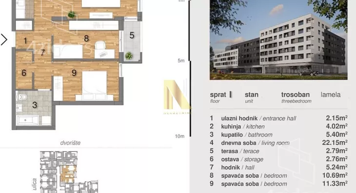 Trosoban stan | 4zida
