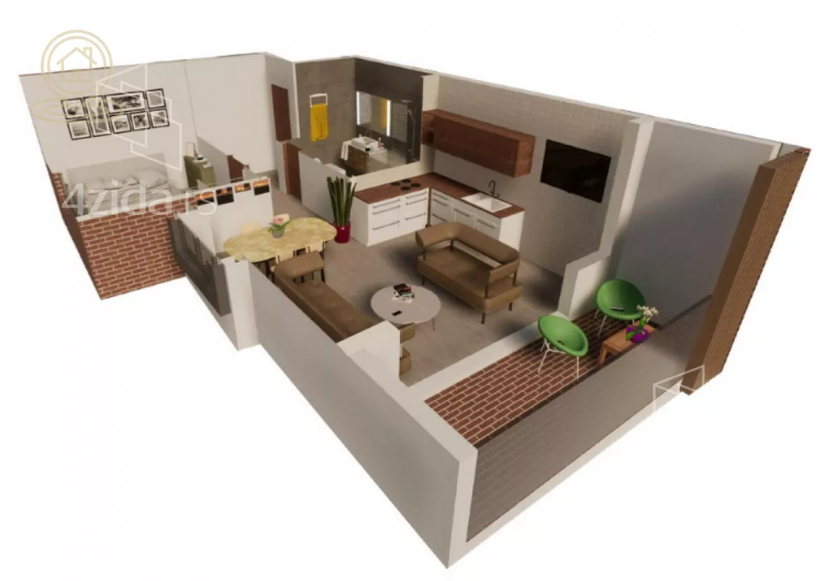 Jednosoban stan | 4zida